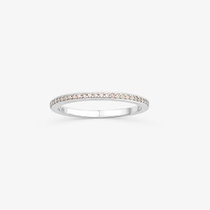 Anel Gloss com Zircônia Rosa