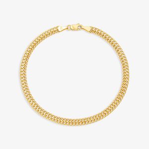 Pulseira Malha Lacraia em Ouro Amarelo 18K - 19cm