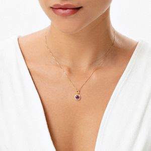 Pingente com Ametista e Topázio em Prata 925 com Banho de Ouro Amarelo 18k