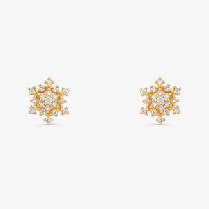 Brinco Stud com Diamantes em Ouro Amarelo 18k