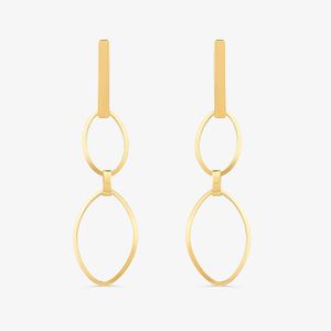 Brinco Argolas em Ouro Amarelo 18k