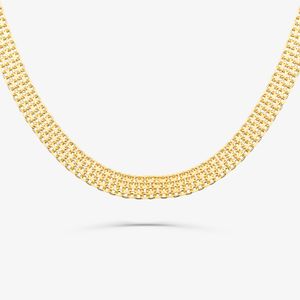 Corrente Malha Bismarck em Ouro Amarelo 18K - 45cm