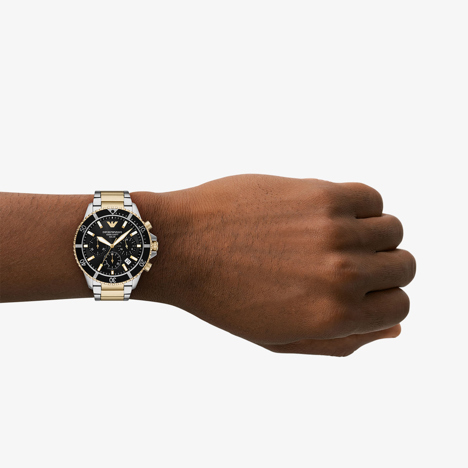Relógio Emporio Armani Cronógrafo Masculino em Aço Bicolor