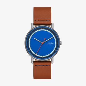 Relógio Skagen Signatur Masculino em Couro Marrom SKW6899B1