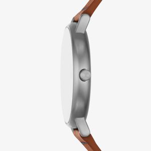 Relógio Skagen Signatur Masculino em Couro Marrom SKW6899B1