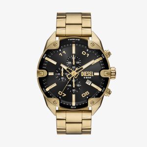 Relógio Diesel Masculino Spiked em Aço Dourado DZ4678B1