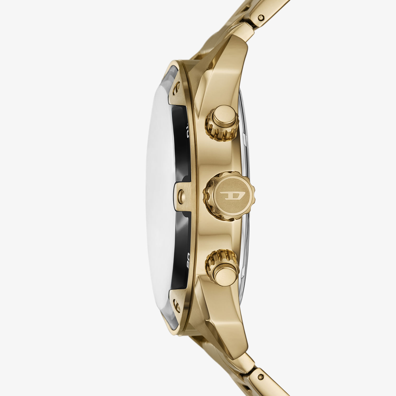 Relógio Diesel Spiked Cronógrafo Masculino em Aço Dourado DZ4678B1