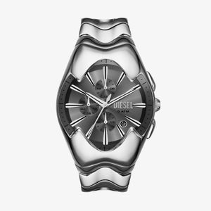 Relógio Diesel Tooth Chrono Masculino em Aço Prateado DZ4683B1