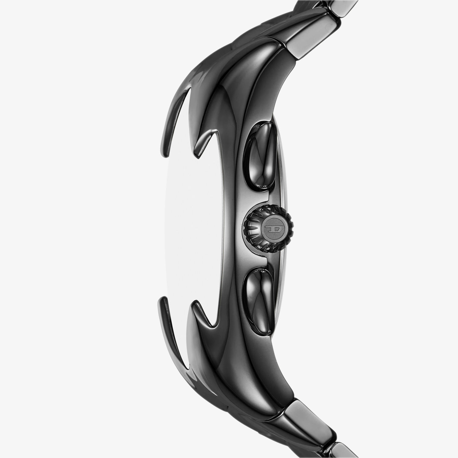 Relógio Diesel Tooth Chrono Cronógrafo Masculino em Aço Grafite Relógio Diesel Tooth Chrono Cronógrafo Masculino em Aço Grafite