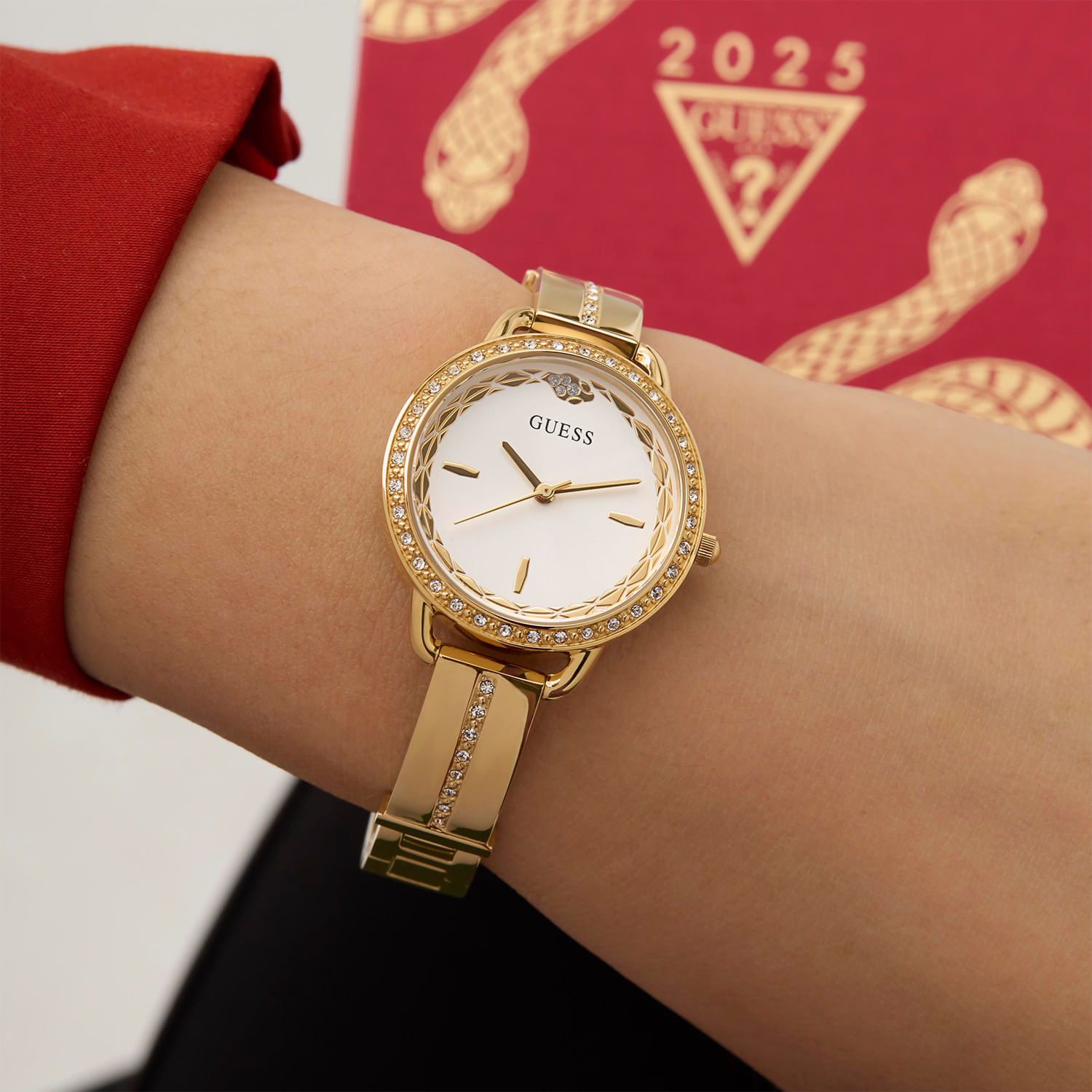 Relógio Guess Feminino em Aço Dourado GW0856L1 | MONTE CARLO