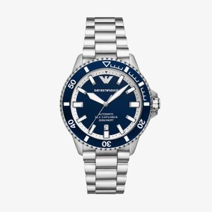 Relógio Emporio Armani Automático Masculino em Aço Prateado AR60079B1