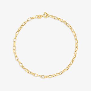 Pulseira Malha Elo Português em Ouro Amarelo 18k - 19 cm