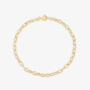 Pulseira Malha Elo Português em Ouro Amarelo 18k - 19 cm