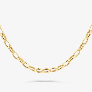 Pulseira Malha Elo Português em Ouro Amarelo 18k - 45 cm