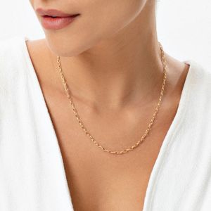 Pulseira Malha Elo Português em Ouro Amarelo 18k - 45 cm