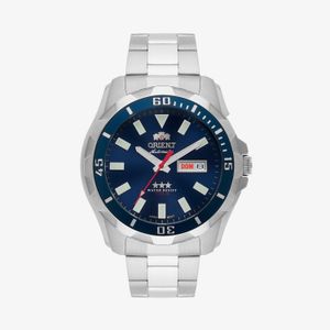 Relógio Orient Automático 3 Estrelas Masculino Em Aço 469SS078NH-D1SX