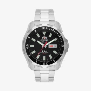 Relógio Orient Automático 3 Estrelas Masculino Em Aço 469SS078NH-P1SX