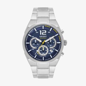 Relógio Orient Solartech Crono Masculino Em Aço MBSSC257