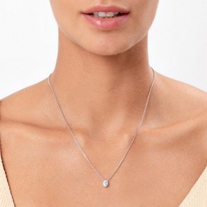 Colar Pedra Cravejado em Prata 925