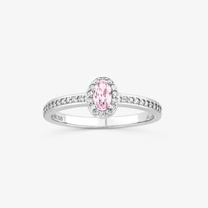 Anel Oval com Zircônia em Prata 925