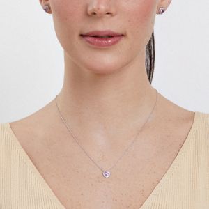 Colar Coração Cravejado em Prata 925