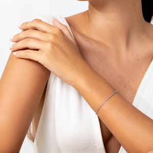 Pulseira Mallha Elos em Prata 925 - 19 cm