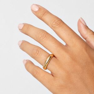 Aliança Anatômica em Ouro Amarelo 18k - 5mm