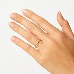 Aliança Anatômica em Ouro Amarelo 18k - 2,5 mm
