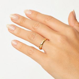 Aliança Anatômica em Ouro Amarelo 18k - 3 mm