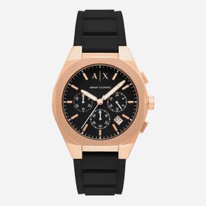 Relogio Armani Exchange Spancer Masculino em Silicone Rosé AX4190