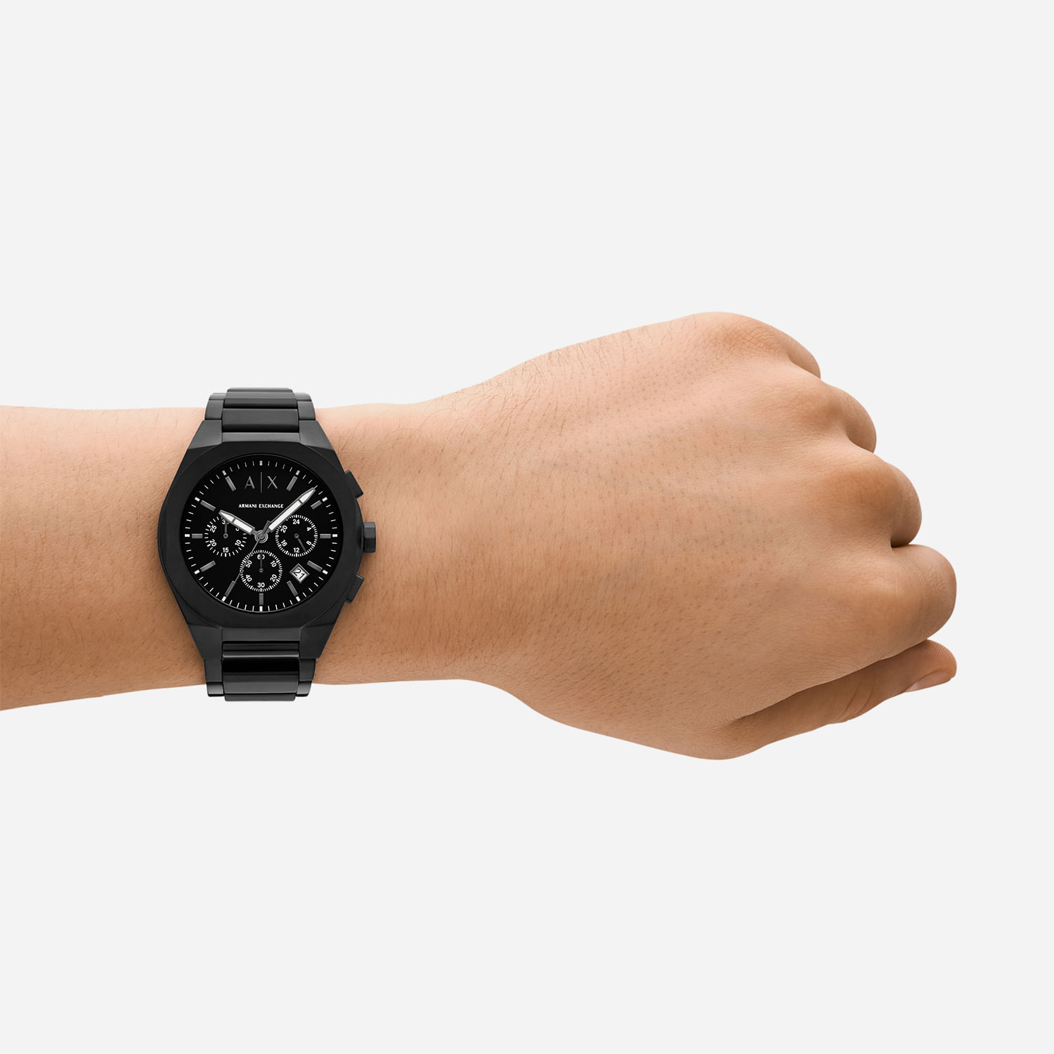 Relógio Armani Exchange Cronógrafo Masculino em Aço Preto AX4183B1