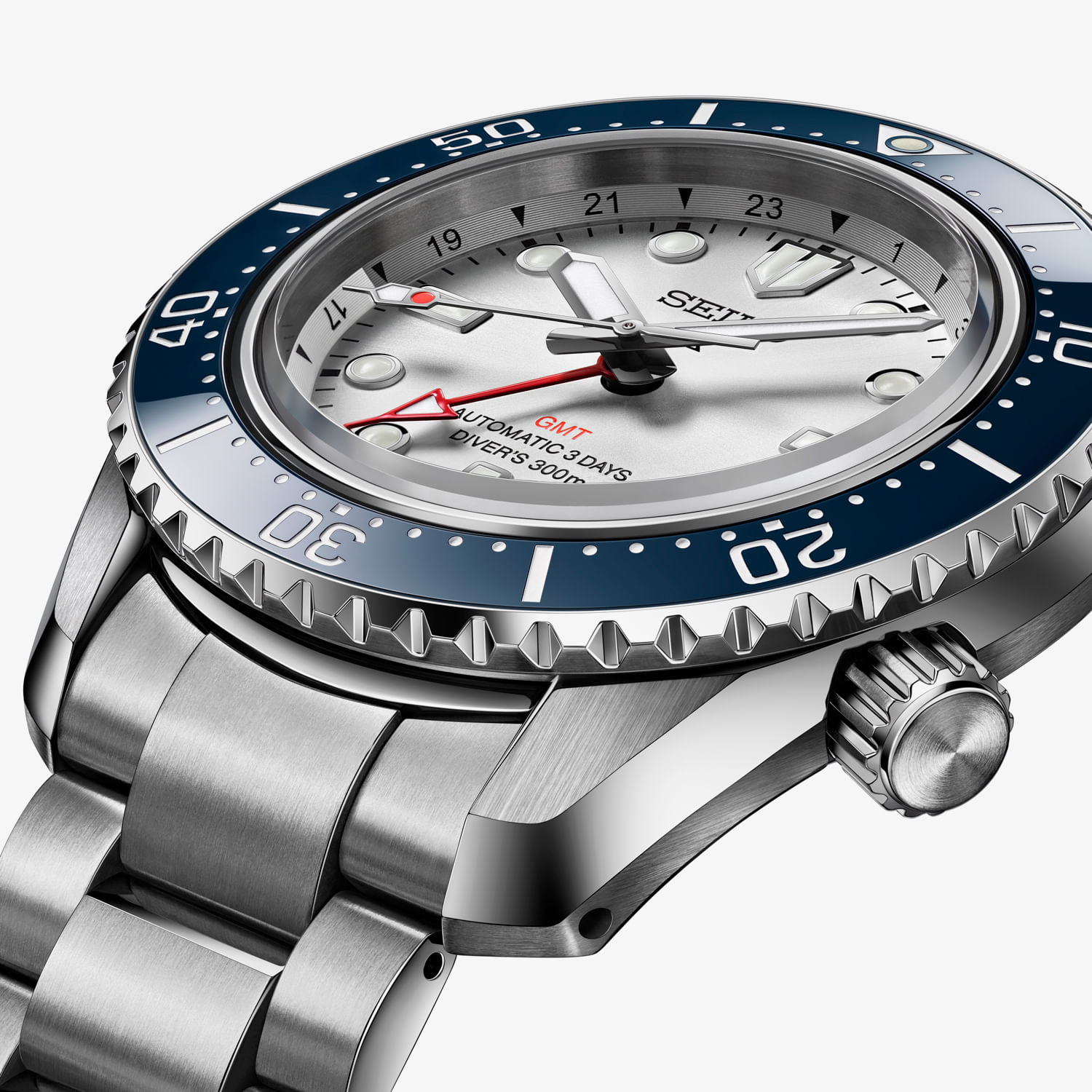 シロ Seiko Prospex SBEJ029 / SPB519 Diver 1965 GMT Edição Comemorativa