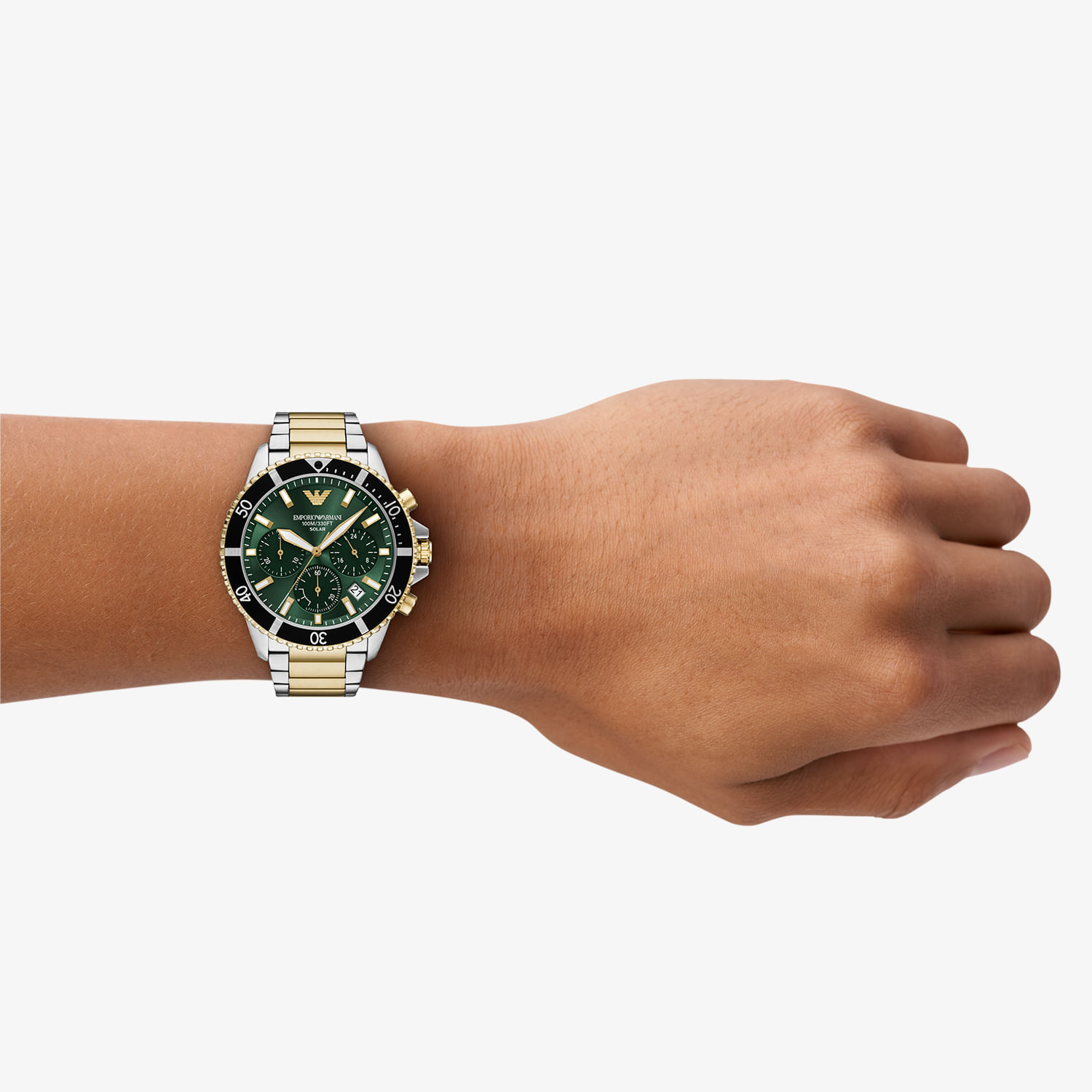 Relógio Empório Armani World Explorer Masculino Bicolor Ar11695B1