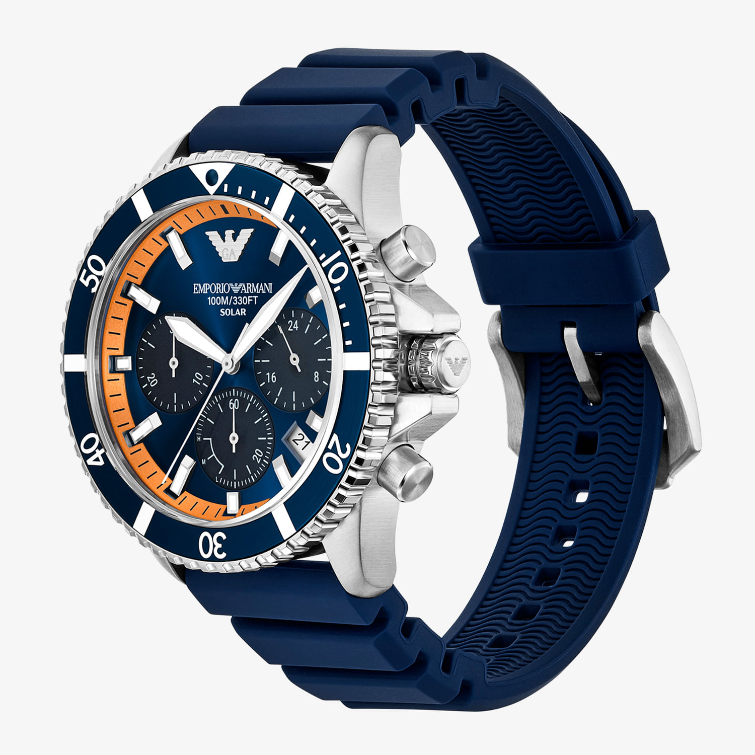 Relógio Empório Armani World Explorer Masculino Prata Ar11696B1