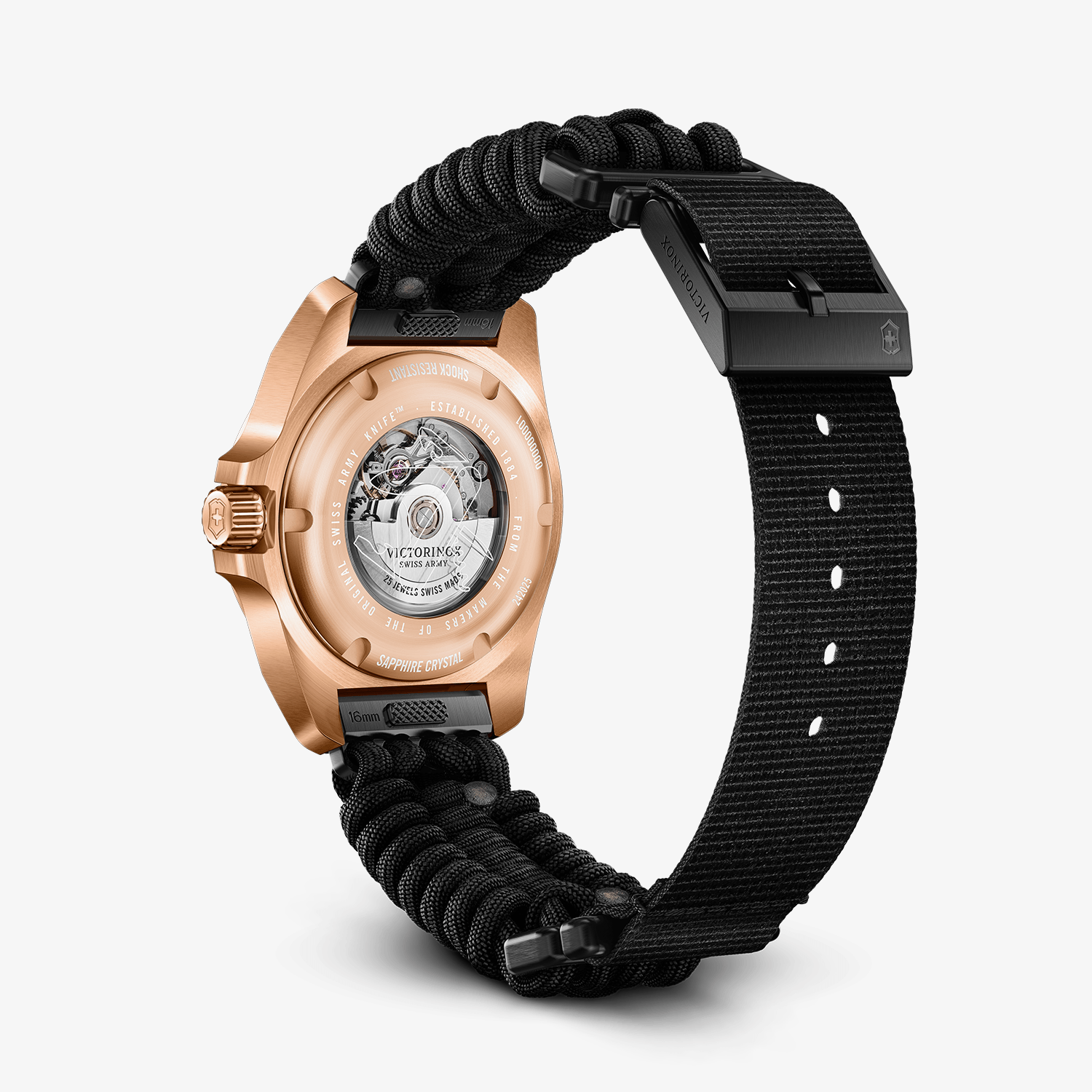 Relógio Victorinox Inox Feminino em Paracord Preto 242025.1