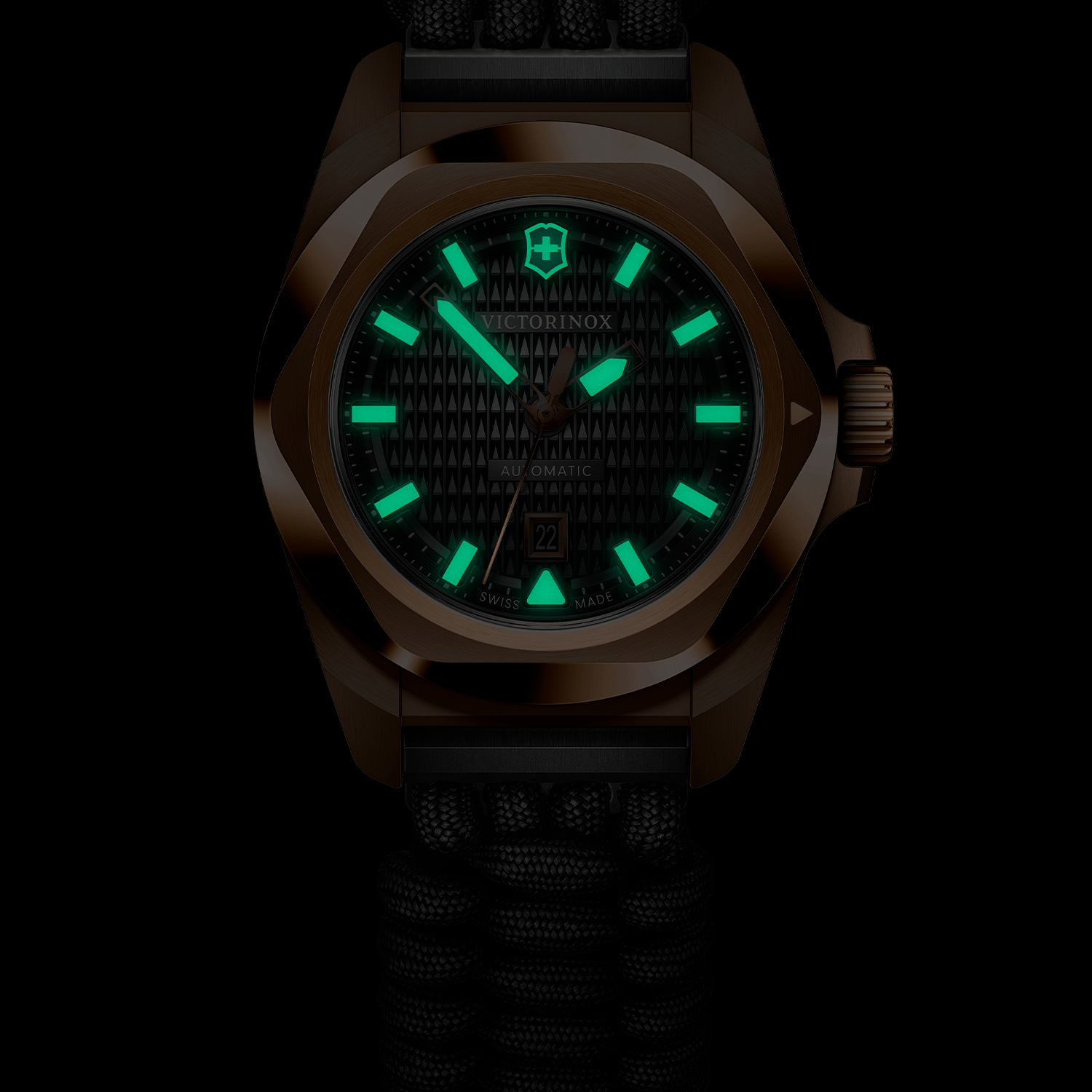 Relógio Victorinox Inox Feminino em Paracord Preto 242025.1
