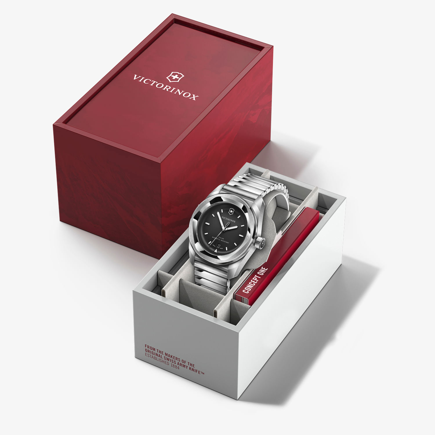 Relógio Vicitorinox Concept One Solar Masculino em Aço Prateado