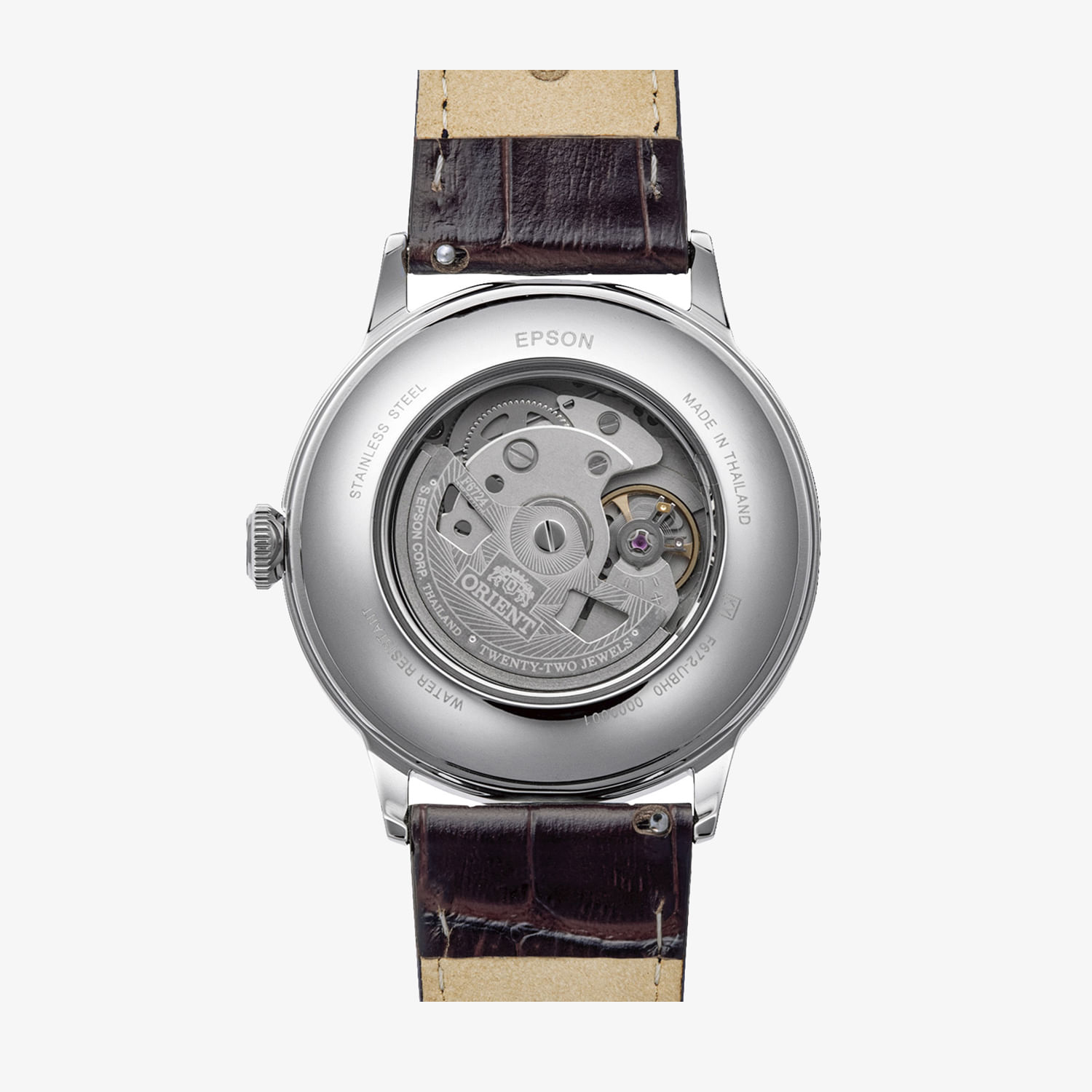 Relógio Orient Bambino Automático em Couro Marrom RA-AC0039Y30B