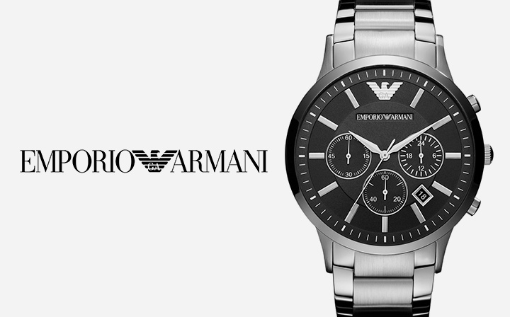 Relógios Emporio Armani: Prata, Couro em 10x | Monte Carlo